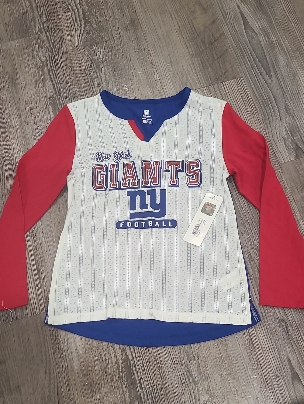 NFL New York Giants Long Sleeve Shirt Size Mediun 7/8